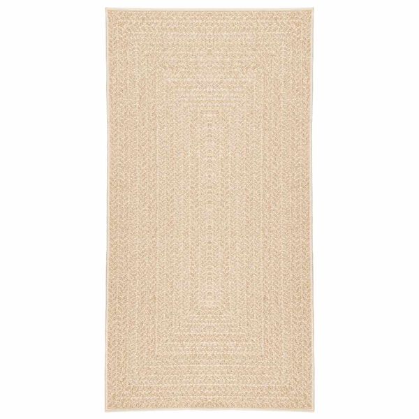 vidaXL Rug ZIZUR Beige 60x110 cm Jute Look Indoor and Outdoor