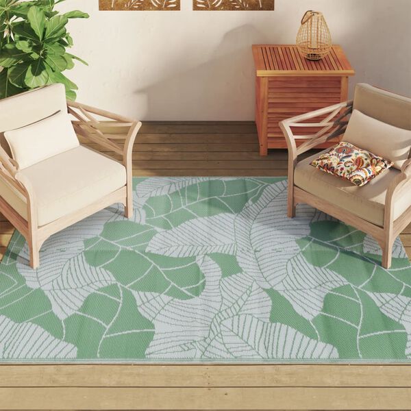 vidaXL Outdoor Carpet ARAKIL Green 140x200 cm PP