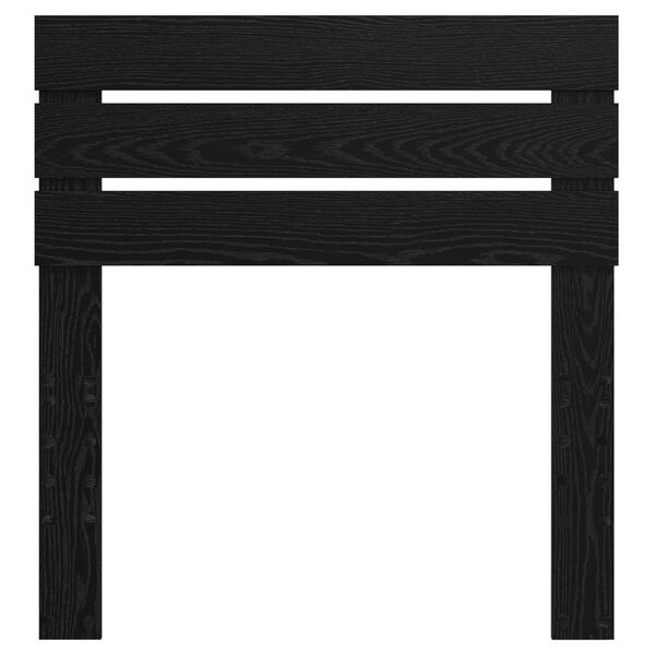 vidaXL Headboard with Headboard Black Oak 75 cm Engineered wood