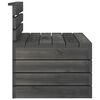 vidaXL 2 Piece Garden Pallet Lounge Set Solid Pinewood Dark Grey