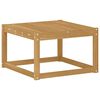 vidaXL Outdoor Table Solid Acacia Wood White 59 x 59 x 37 cm