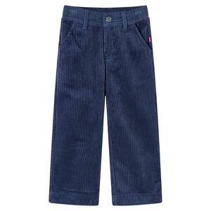vidaXL Kids' Pants Corduroy Navy 92