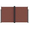vidaXL Retractable Side Awning Brown 200x600 cm
