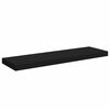 vidaXL Floating Wall Shelves 2 pcs Black 80x23.5x3.8 cm MDF