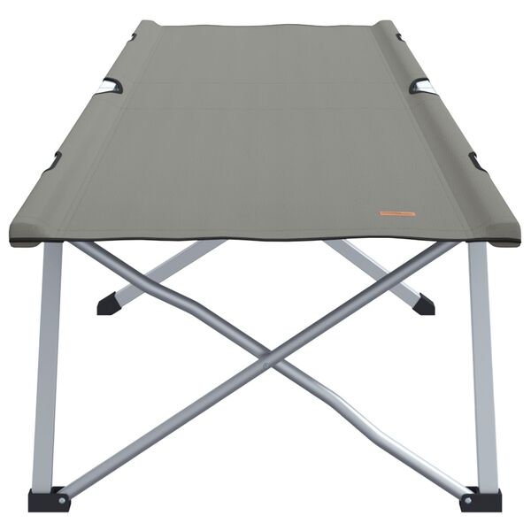 vidaXL Folding Camping Bed Folding Grey 62 x 194 x 42 cm Oxford fabric