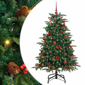 vidaXL Artificial Christmas Tree with 150 LEDs with Stand Green 150 cm
