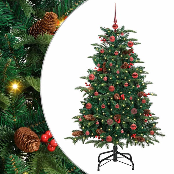 vidaXL Artificial Christmas Tree with 150 LEDs with Stand Green 150 cm