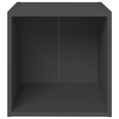 vidaXL TV Cabinets 4 pcs Grey 37x35x37 cm Chipboard