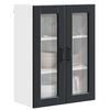 vidaXL Kitchen Cabinet with Door Black 60 x 31 x 80 cm Engineered Wood