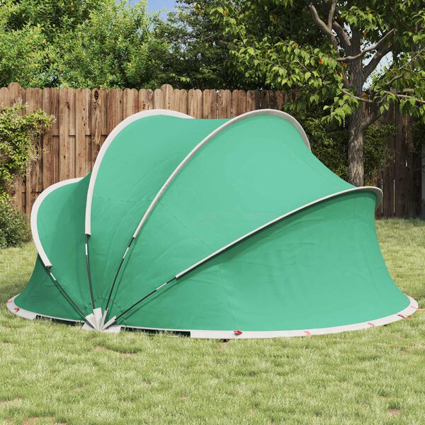 vidaXL Pool Dome Folding Manual Blue 336 x 322 x 160 cm