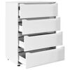 vidaXL Storage Cabinets 2 pcs High Gloss White 80 x 48 x 105 cm
