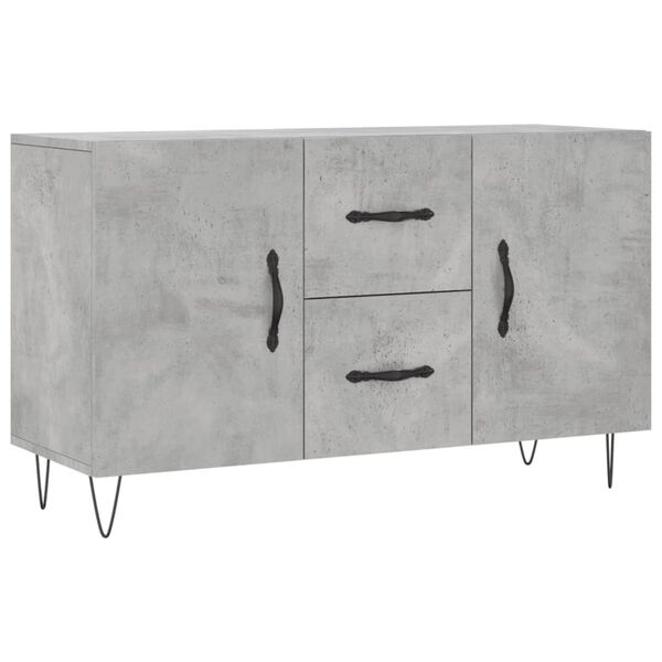 vidaXL Sideboard Concrete Grey 100x36x60 cm Engineered Wood