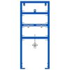 vidaXL Bathroom Wall Support Height Adjustable Blue 50 x 3 x 112 cm