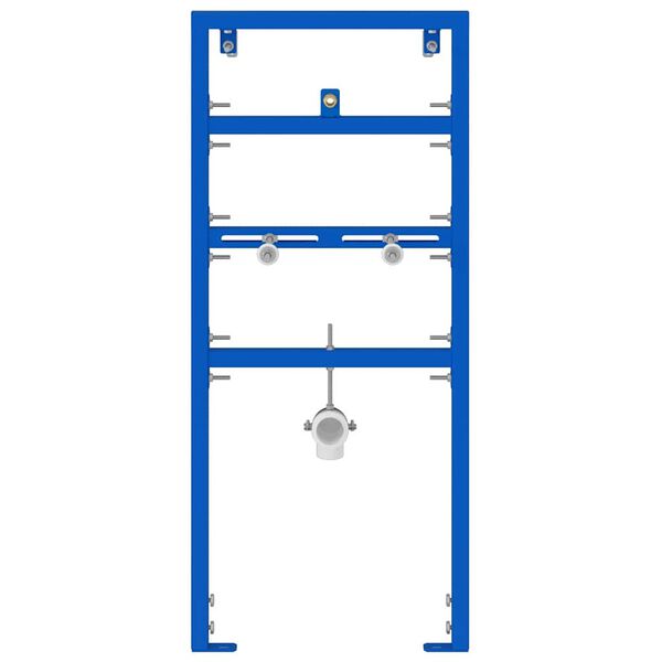 vidaXL Bathroom Wall Support Height Adjustable Blue 50 x 3 x 112 cm