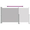 vidaXL Patio Retractable Side Awning 140 x 300 cm Grey