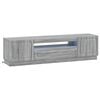vidaXL LED TV Cabinet Grey Sonoma Engineered Wood