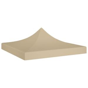 vidaXL Party Tent Roof 3x3 m Beige 270 g/m&sup2;