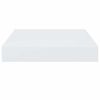 vidaXL Floating Wall Shelves 2 pcs High Gloss White 23x23.5x3.8 cm MDF