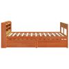vidaXL Bed Frame without Mattress Wax Brown 160x200 cm Solid Wood Pine