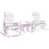 vidaXL 3 Piece Garden Lounge Set Solid Wood Fir