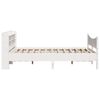 vidaXL Bed Frame with Headboard White 140x200 cm Solid Wood Pine