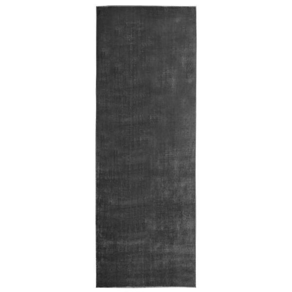 vidaXL Carpet Runner Washable Foldable Anthracite 80x300 cm Polyester