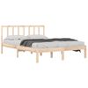 vidaXL Bed Frame without Mattress Solid Wood Pine 150x200 cm King Size King Size