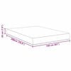 vidaXL Bed Mattress with Mattress Cream 160 x 200 cm Fabric