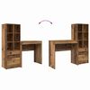 vidaXL Desk with Drawer 2 pcs Old Wood