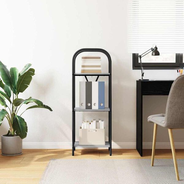 vidaXL Bookshelf Grey Sonoma 40 x 30 x 109 cm Engineered wood