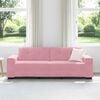vidaXL Sofa Pink 221 x 78 x 80 cm Fabric