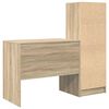 vidaXL Desk with Drawer 2 pcs Sonoma Oak