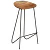 vidaXL Bar Stools 2 pcs Solid Acacia Wood