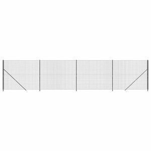 vidaXL Wire Mesh Fence with Flange Anthracite 2.2x10 m