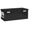 vidaXL Storage Box Black 60x23.5x23 cm Aluminium