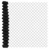 vidaXL Fence Post Grey 10 x 1.5 m (40 x 40 mm mesh) Steel and PVC