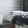 vidaXL Metal Replace Headboard White 75 cm