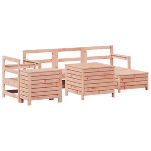 vidaXL 7 Piece Garden Sofa Set Solid Wood Douglas Fir
