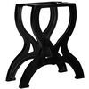 vidaXL Coffee Table Leg | Set of 2 | Black | Cast Iron | Medium