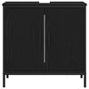 vidaXL Bathroom Sink Cabinet Black Oak 60 x 30 x 60 cm Engineered Wood