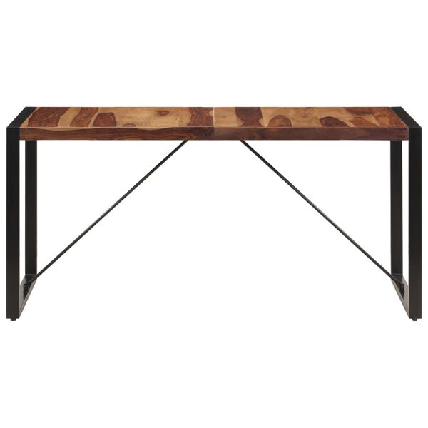 vidaXL Dining Table 160x80x75 cm Solid Acacia Wood