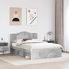 vidaXL Bed Frame Concerte Grey 150 x 200 cm Solid Pine Wood