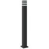 vidaXL Outdoor Floor Lamp with Sensor Black 110 cm Aluminium