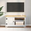 vidaXL TV Cabinet Corona White 100 x 40 x 52 cm Solid Pine Wood