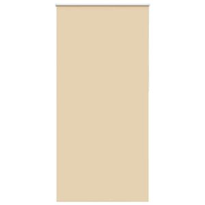 vidaXL Roller Blind Blackout Beige 115x210 cm Fabric Width 110.7 cm Polyester