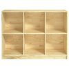 vidaXL Book Cabinet 104x33x76 cm Solid Pinewood