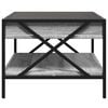 vidaXL Coffee Table with Infinity LED Grey Sonoma 70x50x38 cm