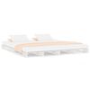 vidaXL Pallet Bed without Mattress White 140x190 cm Solid Wood