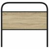 vidaXL Replace Headboard Sonoma Oak 107 cm Steel and Engineered Wood