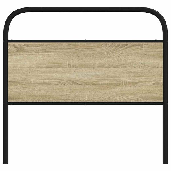 vidaXL Replace Headboard Sonoma Oak 107 cm Steel and Engineered Wood